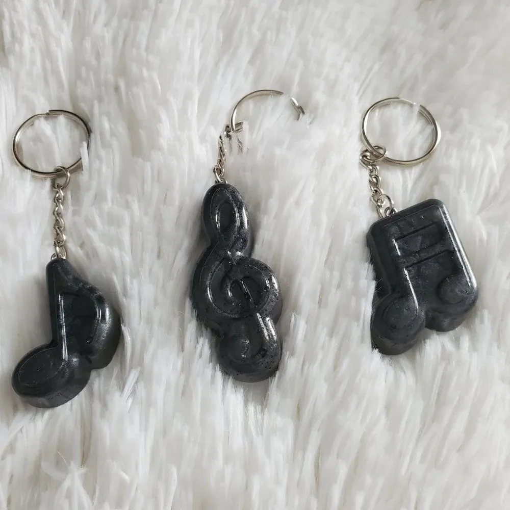 Music Note Keychain, Bookbag Charm